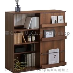 高級/浜本工芸】純国産 木製本棚 ブックシェルフ 引き出し付き ナラ材