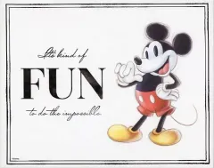 【中古】キャンバスボード・キャンバスアート ミッキーマウス キャンバスアート 「Happyくじ ディズニー100」 C賞