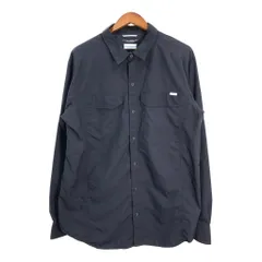 Columbia コロンビア 長袖シャツ アウトドア ブラック (メンズ XL) 中古 古着 R7604