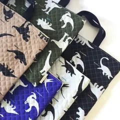 【レッスンバッグ】恐竜  キルティング　入園　入学　絵本バッグ