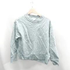 ◇ ⊇ BEAUTY & YOUTH UNITED ARROWS ハイネック スリット加工 長袖 トレーナー サイズ表記なし ライトブルー レディース E  【1410100034062】
