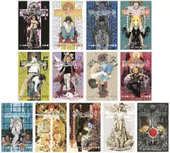 【中古】ポストカード 各巻表紙＆メインビジュアル フレーム付きポストカードセット(13枚セット) 「デスノート展 DEATH NOTE EXHIBITION」