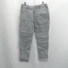 ◇ Θ BEAUTY&YOUTH ビューティ&ユース ギンガム チェック パンツ サイズ S ブラック系 レディース E  【1502030048896】