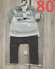 GU ジーユー BABY セットアップ　半袖　80サイズ　キッズ