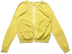 【211872】CARVEN カルヴェン  レディース　カーディガン　サイズ：M  ・ レモンイエローのサムネイル