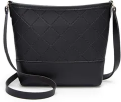 ドナリー ショルダーバッグ メッセンジャーバック ミニ 斜めがけ ポシェット 鞄 軽量 レザー レディース(ブラック,  Free Size)