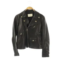 ビューティフルピープル beautiful people キッズ ラムレザーダブルライダースジャケット ブルゾン 羊革 150 ブラック /ES ■OS