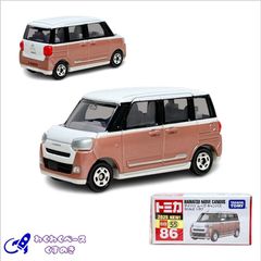 タカラトミー トミカ 86 ダイハツ ムーヴ キャンバス トミカシリーズ No.86 ミニカー ダイハツ DAIHATSU 日本車 軽自動車 白 ピンク 3歳以上 モデルカー