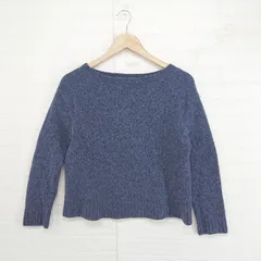 ◇ BEAUTY & YOUTH UNITED ARROWS ウール100% 長袖 ニット セーター ネイビー レディース P  【1302100001406】