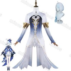 新品 原神（Genshin） フォカロルス コスプレ衣装 原神 げんしん ヒロイン ウイッグ付き フリーナ・ドゥ・フォンテーヌ 水神/Focalors コス