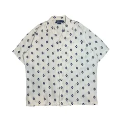 【D224】90s Polo by RalphLauren CLAYTON LINEN Open-collar shirt white Medium / 1990年代 ポロ ラルフローレン クレイトン リネン オープンカラー 開襟シャツ Mサイズ レア 希少