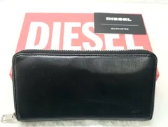 DIESEL ディーゼル ラウンドファスナー長財布 ブラック 箱《0802-02》