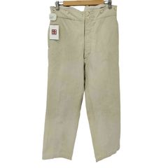 ユーズドフルギ USED古着 推定10～30S  French Work Pants 骨ボタン シンチバック メンズ  57