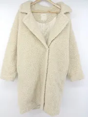 ■ B:MING by BEAMS ビーミング 中綿 ボア 長袖 コート サイズS ベージュ系 レディース E 【1303280012329】