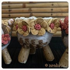 No.28-2 ❁韓国より直輸入❁ 中鉢1点2000円＊組合せ自由＊2点目より送料一律700円＊高級＊韓国鉢＊作家＊一点物 オリジナル作品＊多肉植物＊プレゼントにもぜひ＊
