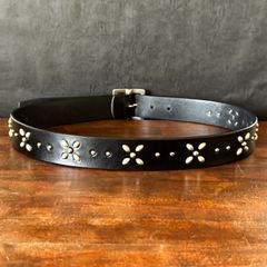 flower studs leatherbelt archive - メルカリ