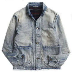 美品●2020年 SAINT LAURENT PARIS サンローランパリ 625282 ダメージ/ヴィンテージ加工 デニムジャケット M インディゴブルー 日本製 正規のサムネイル