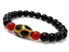 天珠 ブレスレット亀甲天珠 パワーストーン ブレスレット メンズ レディース 天然石 数珠 アクセサリー メンズブレスレット