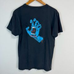 90s Santa Cruz サンタクルーズ Tシャツ 半袖 クルーネック バックプリント スクリーミングハンド ブラック メンズ 古着 ストリート Y2K