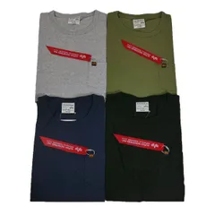 2024年最新】ALPHA INDUSTRIES Tシャツ 半袖 アルファインダストリーズ