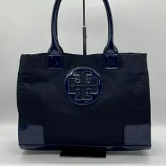 【美品】Tory Burch ERA ハンドバッグ トートバッグ ネイビー