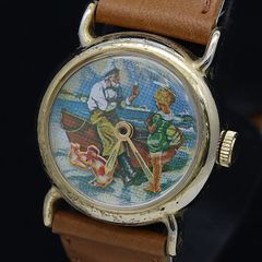 【限定値下】★【1970年代頃】ディズニー シンデレラ スイス製 手巻き 腕時計 1970年代頃】ディズニー シンデレラ スイス製 ヴィンテージ 手巻き