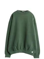 【お得なクーポン配布中!】 90s USA製 ディスカス 無地 スウェット メンズ レディース XL / 古着 オールド トレーナー 裏起毛 ブランク ワンポイント 大きいサイズ 緑