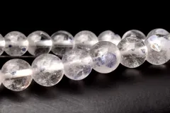 【１点物】希少！ フローライトインクォーツ 6.5mm ブレスレット パワーストーン 天然石 _I4098