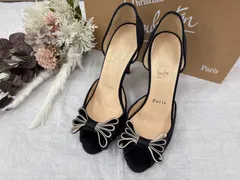 クリスチャン ルブタン オープントゥパンプス 表記サイズ35.5 ブラック