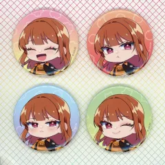 【中古】バッジ・ピンズ えと(カラフルピーチ) 缶バッジセット(4種セット) 「からぴちコレクションvol.2」