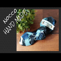 No.589【DENIM✖️Ribbon hairCrip❤️】デニムリメイク👖ヘアクリップ