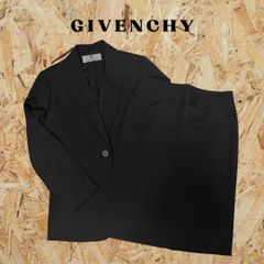 GIVENCHY ジバンシィ セットアップ スーツ 長袖 ジャケット ひざ丈 タイトスカート ブラック 黒 38サイズ 日本製 美品 ヴィンテージ ビンテージ 古着