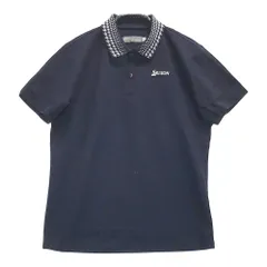 サイズ：L SRIXON スリクソン  半袖ポロシャツ  ネイビー系 [240001849630]# ゴルフウェア レディース ストスト