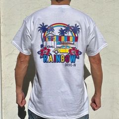 ★2025新作★人気★希少品 Rainbow DRIVE-IN By LOOSEMAN ホワイト S~Lイズ 送料無料 SST-RD-TM25WT