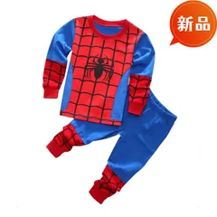 新品 スパイダーマン パジャマ 100〜130cm 長袖 上下セット 男の子 綿 秋冬 ルームウェア ハロウィン