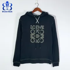 【未使用】LOEVE ロエベ　パーカー　アナグラム刺繍ロゴ　LAシリーズ 3 LOEWE H526Y25X08 ブラック アナグラム ロゴ刺繍 パーカー