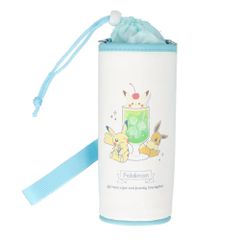 ☆ 포켓몬 / HAPPYDRINK ☆ 캐릭터 병 케이스 숄더 타입 페트병 홀더 세련된 페트병 커버 어깨걸이 보냉 500 목걸이 스트랩 대각선 병 홀더 병 케이스 외출 빈손 캐릭터 귀여운