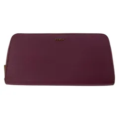 Furla フルラ ラウンドファスナー長財布/ピンク系