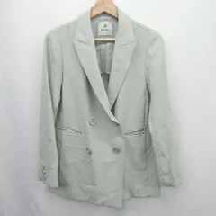 ◇ ⊂ ナノユニバース 春ファッション　サイズ表記はM 長袖 テーラードジャケット サイズ38 ライトグリーン系 レディース E  【1507250013396】