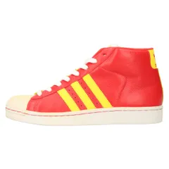 adidas (アディダス) PROMODEL SPL 042440 プロモデル ハイカットスニーカー シューズ イエロー/レッド US8.5/26.5cmのサムネイル