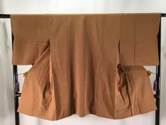 道中着/美品/正絹/茶にドット/「東京ますいわ屋」/仕立上がり/10605のサムネイル