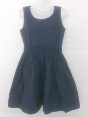◇ ships little black フォーマル 卒入園 卒入学 ノースリーブ ミニ ドレス ワンピース サイズM ネイビー レディース E  【中古】 【1305160005308】
