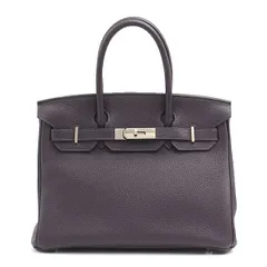 エルメス バッグ レディース トゴ バーキン30 D刻 シルバー金具 レザン パープル HERMES 中古のサムネイル