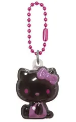【新品】キーホルダー ハローキティ ピンクブラック ぷっくりったいプチボールチェーン 「サンリオキャラクターズ」