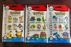 「新品」nanoblock ミニナノ　ポケモン でんきタイプ  くさタイプ みずタイプ