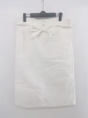 ◇ ◎ LA MARINE FRANCAISE マリン フランセーズ バックスリット 膝下丈 ナロー スカート サイズ0 ホワイト系 レディース P  【1303310009114】