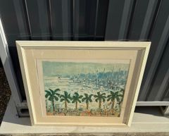 印象派風景画 金色フレーム付き - メルカリ