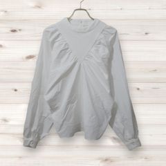 D0259 セレクトモカ SELECT MOCA ブラウス 長袖 (F) 白 Uネック 綿/コットン