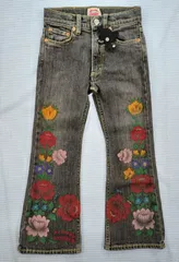 【タグ付き新品】ムチャチャ MUCHACHA デニムパンツ 120cm 子供服 中古