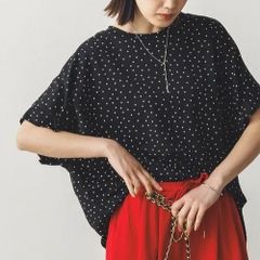 接触冷感レーヨンナイロン袖タックプルオーバ 半袖  7color